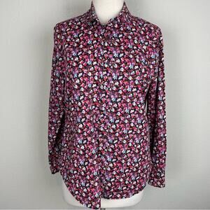 Liberty of London J Crew  Ruffle Tana Jawn Sarah Button down Blouse Medium